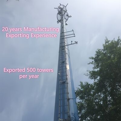 الحديد واي فاي الهاتف الخلوي الهوائي برج 25m 40m ارتفاع شبكة الاتصالات الجوالة