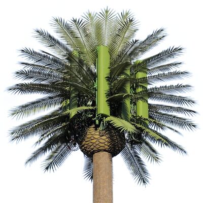 15 21 27M منطقة ذات مناظر خلابة شجرة بيونيك مموهة من الصلب المجلفن في الهواء الطلق 5G 4G برج اتصالات واي فاي