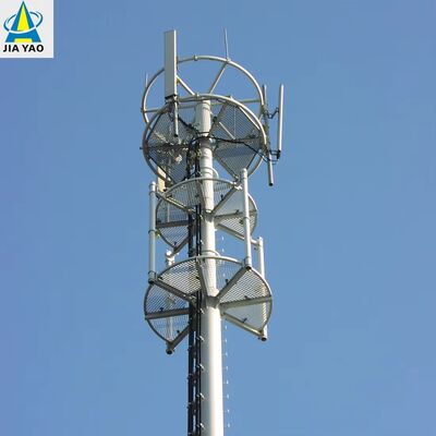 12 25 32M Galvanized Monopole Communication Tower Corrosion Proof Quick Installation for Coastal Region