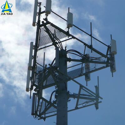 20M 30M Monopole OEM ODM برج اتصالات قابل للتخصيص خدمة تصميم المواد بارتفاع كامل