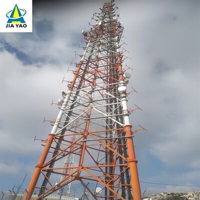 48 م 60 م 70 م 77 متر بصمة مدمجة 3 أنبوب برج اتصالات لشارع المشاة الحضري 5G