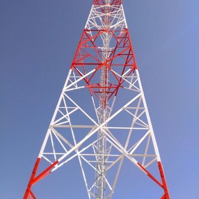 البرج الراديوي الذاتي 5 كم Wifi GSM الهاتف القمر الصناعي البرج الراديوي الميكروويف