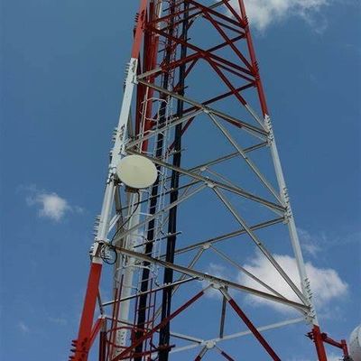 الراديو الثلاثي عالي الدقة الاتصالات الراديو ثلاثية الساقات البرج الصلب الأنبوبي 40M / S