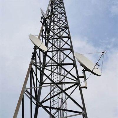 البرج الراديوي الذاتي 5 كم Wifi GSM الهاتف القمر الصناعي البرج الراديوي الميكروويف