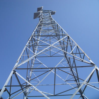 4G التلفزيون الخارجي اللاسلكي الهاتف الخلوي الاتصالات الأقمار الصناعية الميكروويف الراديو الهوائي برج الشبكة 4 ساق برج زاوي