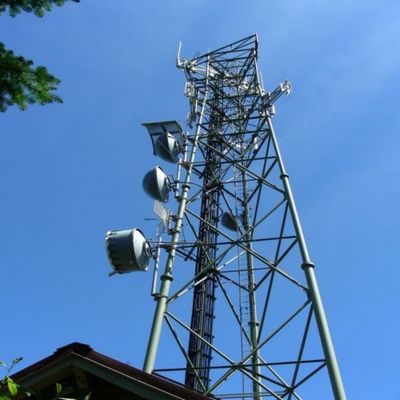 اتصالات أنبوبية فولاذية 3 أقدام برج شبكة متنقلة 4G 5G إشارة راديو هوائي برج اتصالات ثلاثي &amp; الملحقات