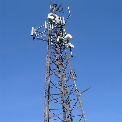 برج فولاذي أنبوبي ذو 3 أرجل شبكة متنقلة 4G 5G أبراج إرسال الإشارات اللاسلكية