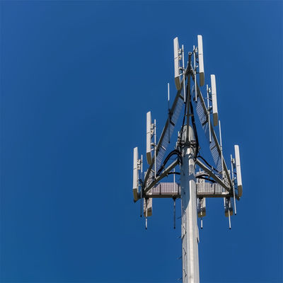 ISO 1461 15 20 30 40 50 M متر 4G 5G خلية ثابتة إشارة القطب تسلق السلم الدعم الذاتي