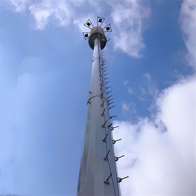 ISO 1461 15 20 30 40 50 M متر 4G 5G خلية ثابتة إشارة القطب تسلق السلم الدعم الذاتي