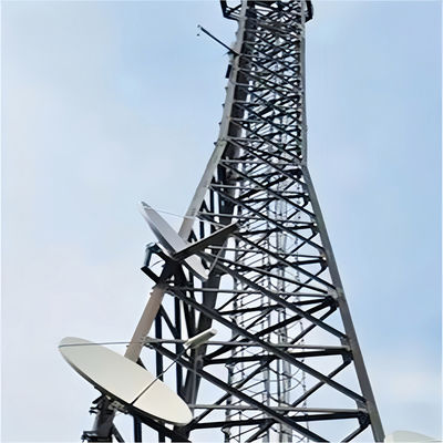 4G 5G الاتصالات السلكية واللاسلكية الاتصالات الطاقة الشمسية الاتصالات الراديو 3 ساق برج فولاذي زاوي