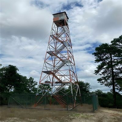 برج مراقبة أمني مسبق الصنع هيكل فولاذي AR500 / Q355 منزل حراسة منصة أبراج مراقبة