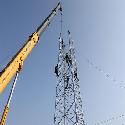 4G التلفزيون الخارجي اللاسلكي الهاتف الخلوي الاتصالات الأقمار الصناعية الميكروويف الراديو الهوائي برج الشبكة 4 ساق برج زاوي
