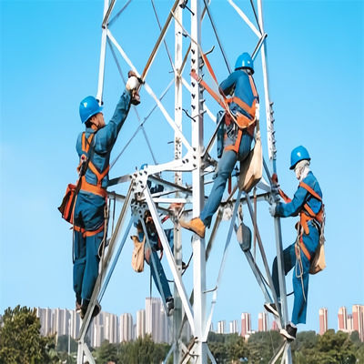 4G التلفزيون الخارجي اللاسلكي الهاتف الخلوي الاتصالات الأقمار الصناعية الميكروويف الراديو الهوائي برج الشبكة 4 ساق برج زاوي