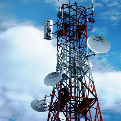 20m 40m 45m 50m أربعة أرجل الصلب الصاعق GSM الخلوية الاتصالات Bts الهوائي برج الاتصالات