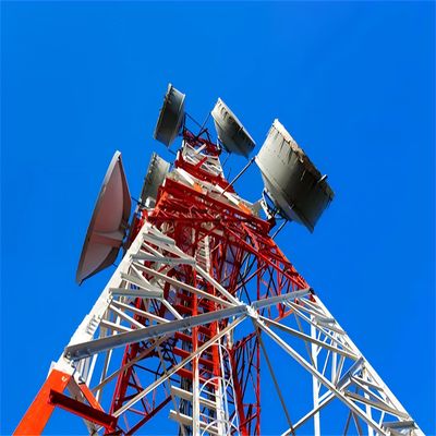 20m 40m 45m 50m أربعة أرجل الصلب الصاعق GSM الخلوية الاتصالات Bts الهوائي برج الاتصالات