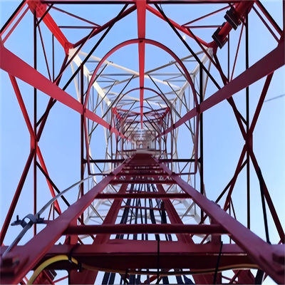 20m 40m 45m 50m أربعة أرجل الصلب الصاعق GSM الخلوية الاتصالات Bts الهوائي برج الاتصالات