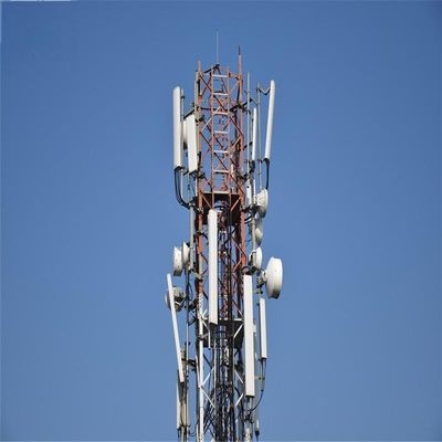 60m 4 Leg Galvanized Self Standing Antenna Tower Angle Broadcast Microwave Radio أعلى برج اتصالات