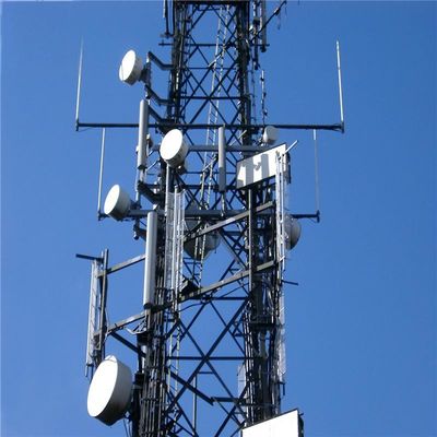 150 قدم 200 قدم برج فولاذي ذاتي الدعم لوحة شمسية 50 كم شبكات لاسلكية برج الاتصالات