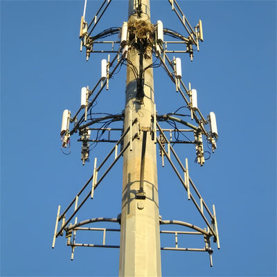 4G 5G لاسلكي الميكروويف الاحتكار برج الاتصالات مع فلانج 5m 12m 36m 45m 55m متر