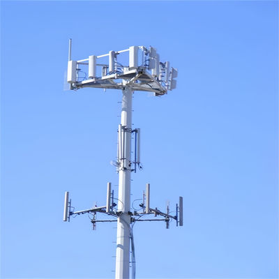 قاعدة الاتصالات ذات الصخرة الواحدة الهوائية القضبان الاحتكارية البرج 30m الفولاذ المغلف