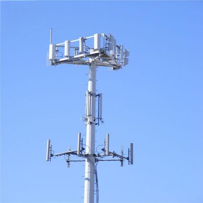 4G 5G لاسلكي الميكروويف الاحتكار برج الاتصالات مع فلانج 5m 12m 36m 45m 55m متر