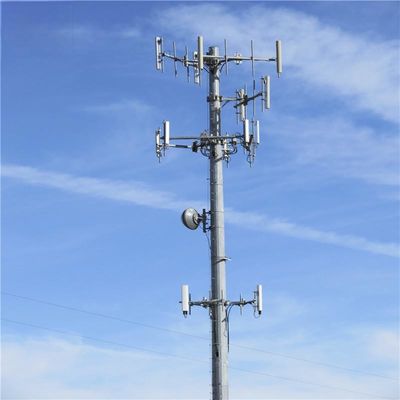 4G 5G لاسلكي الميكروويف الاحتكار برج الاتصالات مع فلانج 5m 12m 36m 45m 55m متر