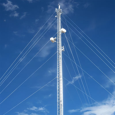 الراديو 4G 5G ISP الكربون الصلب الاتصالات الشبكة رجل برج الصمام المثلثي