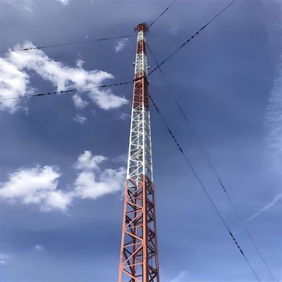 الراديو 4G 5G ISP الكربون الصلب الاتصالات الشبكة رجل برج الصمام المثلثي