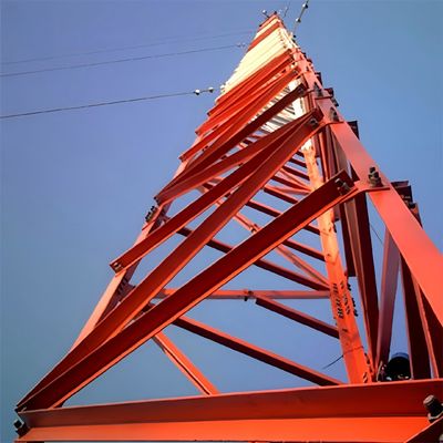 برج الاتصال الميكروويفية من الفولاذ الأنابيب 20- 80M 3 ساق