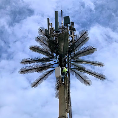 غالوانيزد جي إس إم الجوال بيونيك النخيل الشجرة الهوائي برج قطب واحد 5g برج التمويه