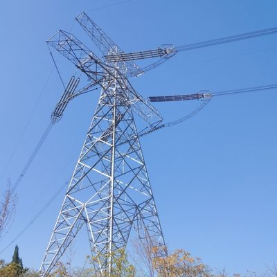 35kV دائرة مزدوجة الطاقة الطاقة الكهربائية برج نقل الصلب المعدن المعدني
