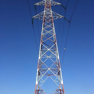 هيكل المحطة الفرعية برج طاقة عالية الجهد كهرباء معدنية محور محور قطب نقل شبكة فولاذية برج زاوية للبيع