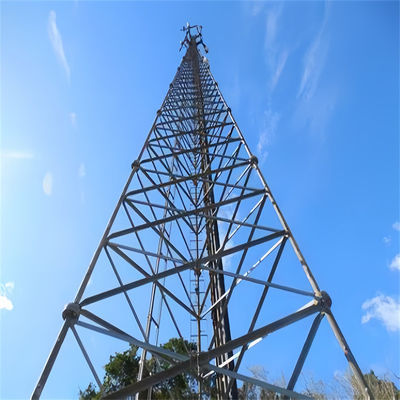 برج فولاذي أنبوبي ذو 3 أرجل شبكة متنقلة 4G 5G أبراج إرسال الإشارات اللاسلكية