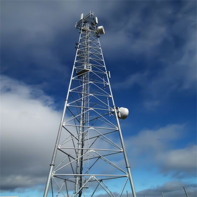 برج فولاذي أنبوبي ذو 3 أرجل شبكة متنقلة 4G 5G أبراج إرسال الإشارات اللاسلكية