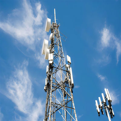 30 متر برج الشبكة ذات الدعم الذاتي للاتصالات برج GSM مصنوع من الفولاذ الزاوي