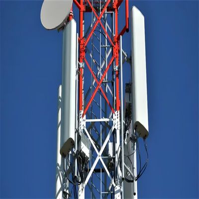 30 متر برج الشبكة ذات الدعم الذاتي للاتصالات برج GSM مصنوع من الفولاذ الزاوي