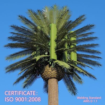 برج شجرة بيونية يعمل بالطاقة الشمسية تصميم مخصص متعدد الهوائيات لشبكة الحافة الحضرية