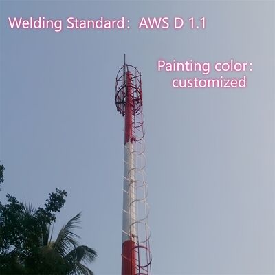 الحديد واي فاي الهاتف الخلوي الهوائي برج 25m 40m ارتفاع شبكة الاتصالات الجوالة