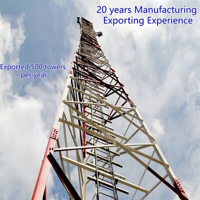 5 10 15 20 25 30 م الدعم الذاتي الفولاذ الزاوي المغلف 3 برج ساق