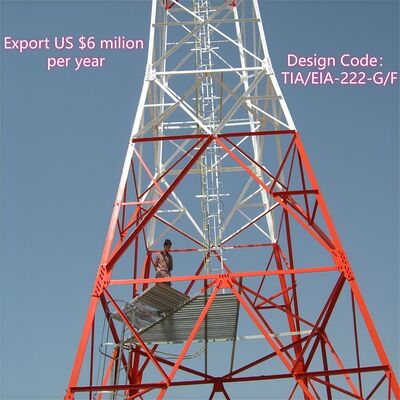 20 30 40M 4 Leg Angular Steel Lattice Durable 5G Wifi Cell Signal Booster Telecommunication Tower