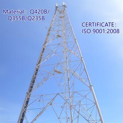 برج فولاذي أنبوبي قوي ودائم ذو 3 أرجل مصمم لتلبية متطلبات الحمل والبيئة في الصناعة