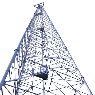 45 متر خفيف 3 أقدام أنبوبية الخلوية الميكروويف الغلاف الصيني Isp الرصيف 5g القطب 3 أقدام الشبكة برج الفولاذ