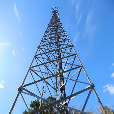 45 متر خفيف 3 أقدام أنبوبية الخلوية الميكروويف الغلاف الصيني Isp الرصيف 5g القطب 3 أقدام الشبكة برج الفولاذ