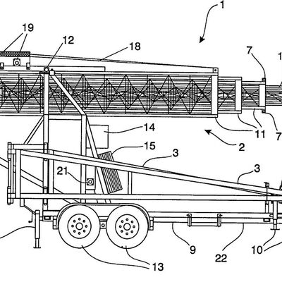 البرج التلسكوبي 15-30M شاحنة الصلب المصنوع من الحديد المصنوع من الحديد