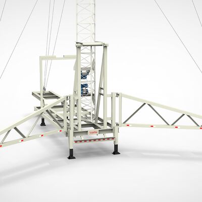 شاحنة متنقلة مصممة تلسكوبياً من الفولاذ المغلف 15 20 25 30M 5G 4G Wifi برج الاتصال على عجلات