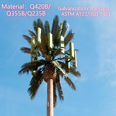 14 20 26M بقعة ساحلية شجرة بيونيكية مخفية مغلفة في الهواء الطلق 5G 4G مصعد الاتصال بالميكروويف