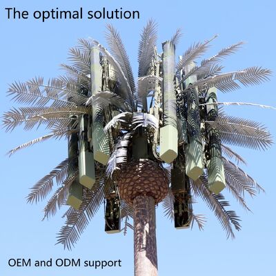 13 19 25 متر منطقة الحديقة شجرة بيونيك مموهة فولاذية ذاتية الدعم خارجية لشبكات الجيل الخامس والجيل الرابع وأبراج الاتصالات الساتلية