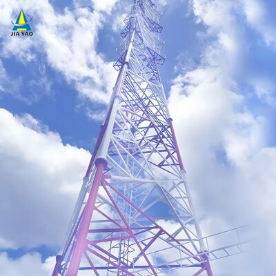 17 27 37M 3 ساق أنبوبية الفولاذ المغلف متعدد النطاق الخارجي 5G 4G ميكروويف التلفزيون إشارة الاتصال الصدر