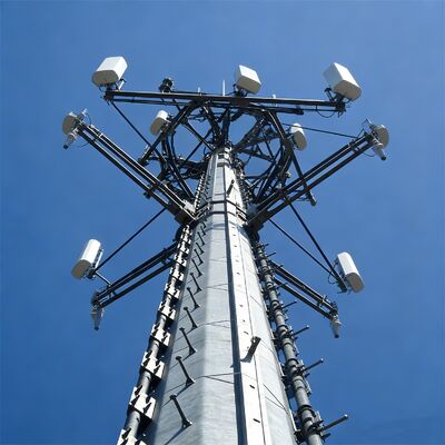 20 28 36M المناظر الطبيعية ودية احتكار أنبوبي المجلفن في الهواء الطلق 5G 4G الميكروويف مدينة الاتصالات ذات المناظر الخلابة الصاري