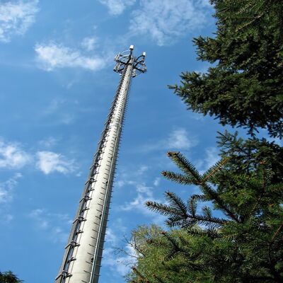12 18 24M مدمج احتكاري من الصلب المجلفن ذاتي الدعم في الهواء الطلق 5G 4G Wifi برج اتصالات صغير الحجم